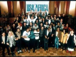 Przycinanie mp3 piosenek USA For Africa za darmo online.