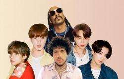 Przycinanie mp3 piosenek Benny Blanco, BTS & Snoop Dogg za darmo online.